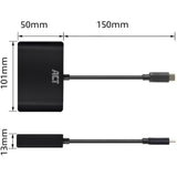 AKT-tilslutningsmuligheder USB-C til HDMI eller VGA Multiport Adapter 4K med ET