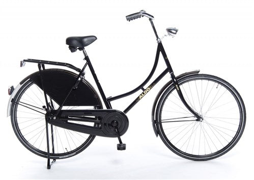 Aldo 28 tommer bedstemorcykel klassisk blank sort 61cm