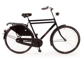 Aldo 28 tommer bedstefar cykel dobbeltrør 61cm mat sort