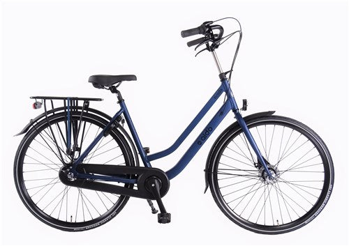 Aldo 28 tommer Strada Bicycle DS57 Azzuro Blue 3V Roller Brake