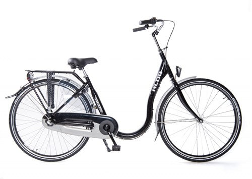 Aldo 28 tommer lav indgang -niveau cykel alu 3V remubaaf sort