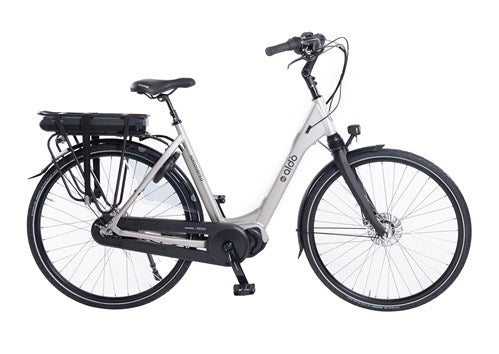 Aldo 28 tommer e-cykel sottovento 48cm sonic sølv 504wh trin