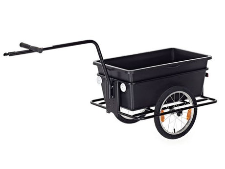 Roland Big Boy Bicycle Trailer - Plastic Steel - 90L - Sort