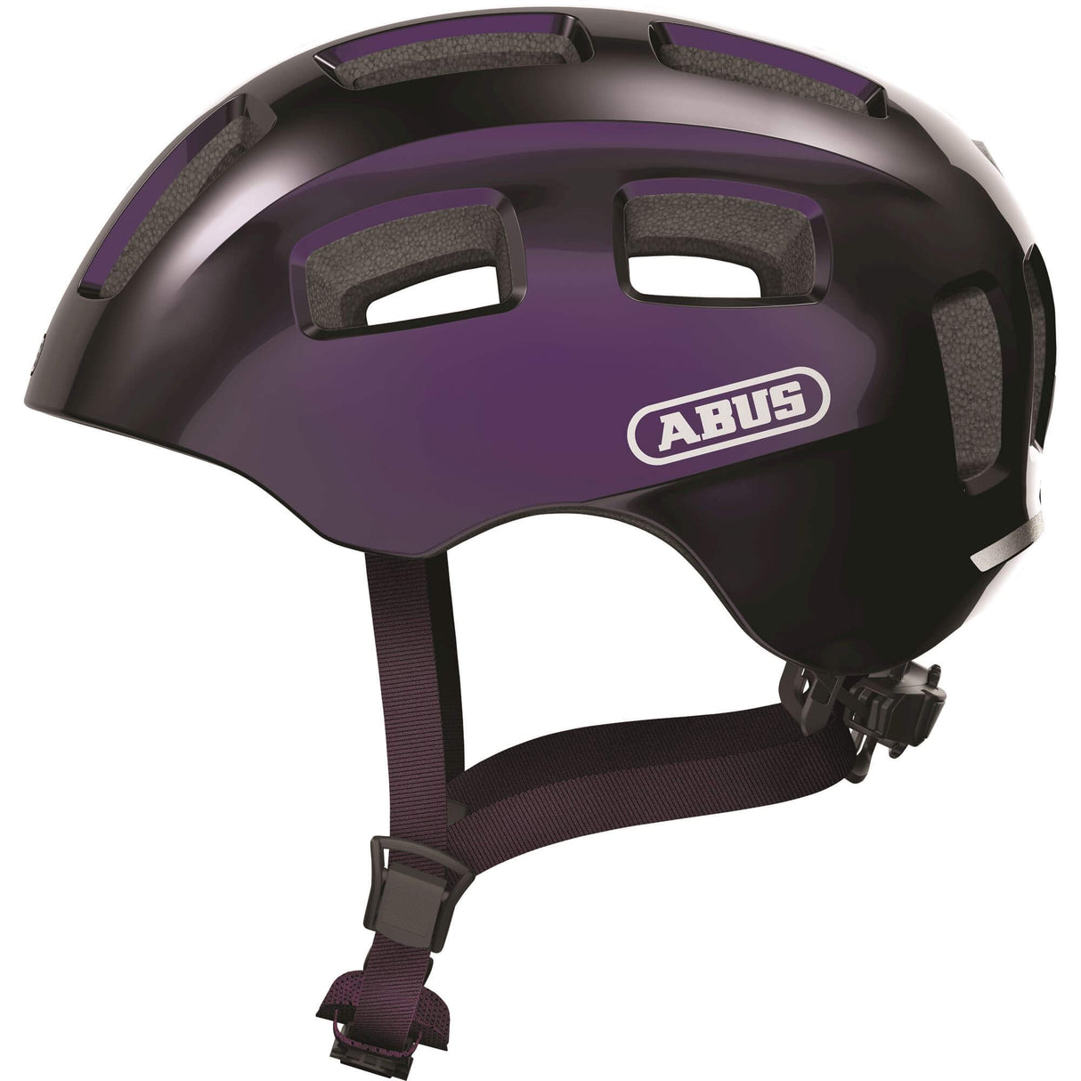 Abus hjelm youn-i 2.0 sort violet m 52-57cm