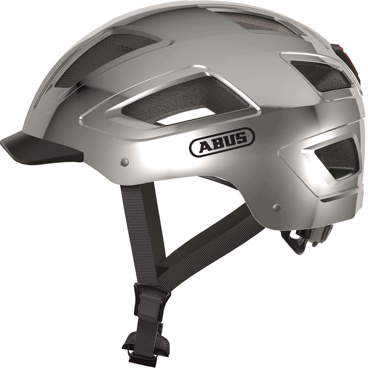 Abus hjelm hyban 2.0 krom sølv m 52-58cm