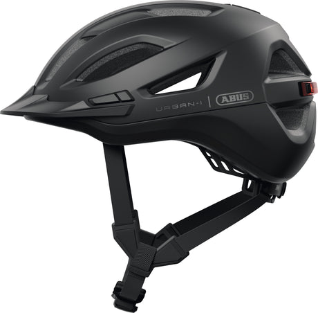 Abus cykelhjelm urban-i 4.0 ace velvet sort l - 57-61 cm - sort - velegnet til brug på elcykler - bycykler - 300 g