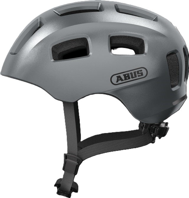 Abus cykelhjelm youn-i 2.0 grafit sølv m - 52-57 cm - sølv - velegnet til brug på elcykler - bycykler - 260 g