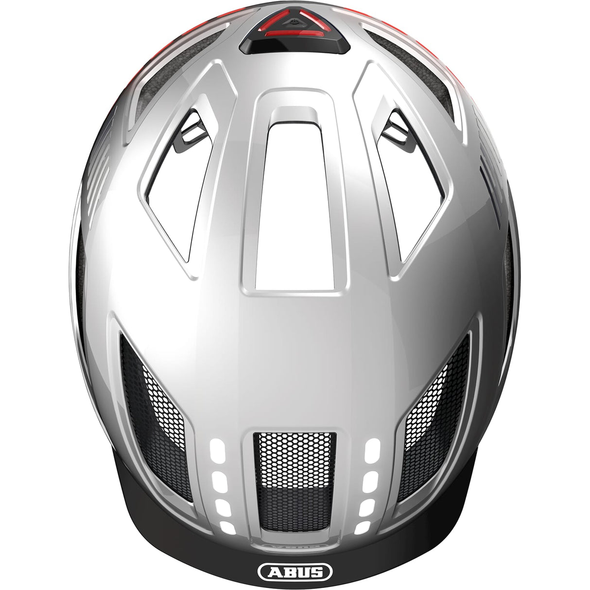 Abus Helmet HyBan 2.0 LED Signal sølv L 56-61cm
