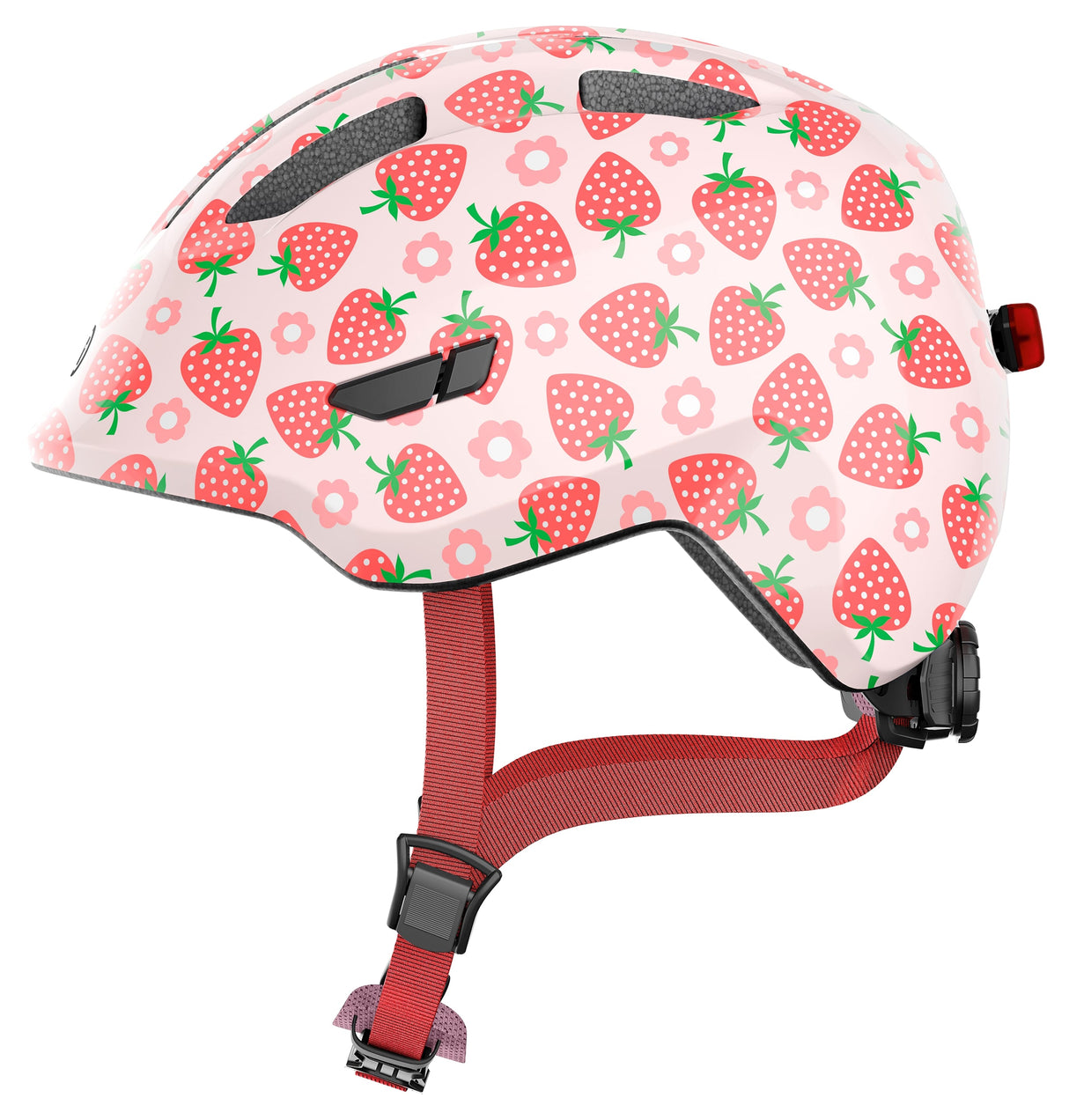 Abus Helms Smiley 3.0 LED Rose Strawberry M 50-55cm