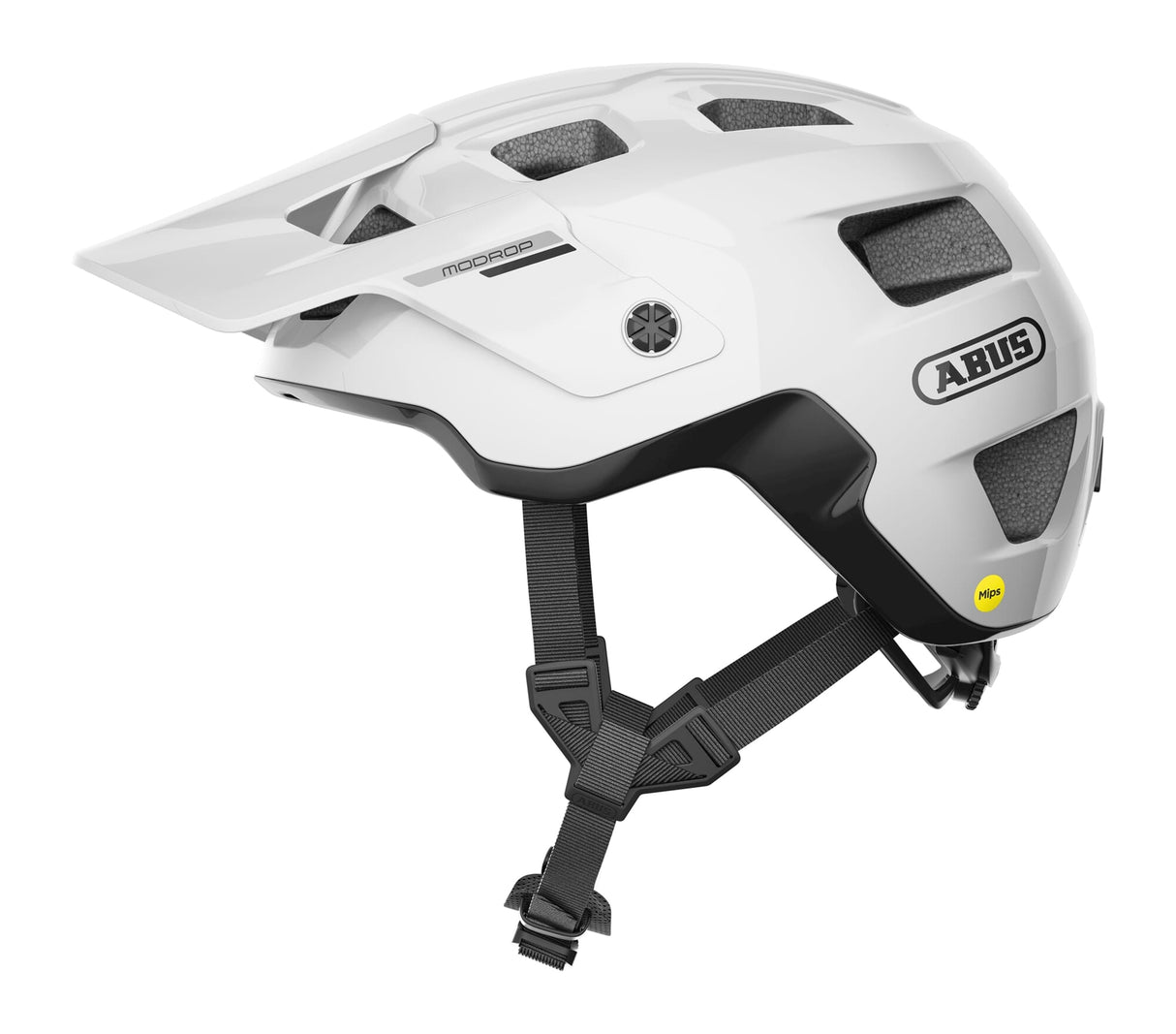 Abus hjelm modrop mips skinnende hvid m 54-58cm