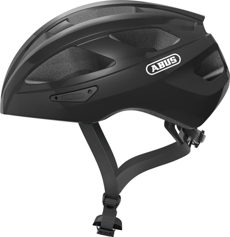 Abus hjelm macatgoud skinnende fløjl sort m 52-58 cm