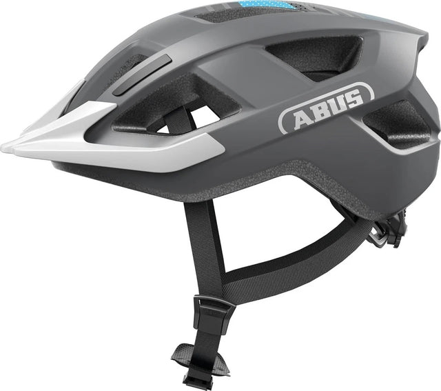 Abus hjelm aduro 3.0 led race grå m 52-58cm