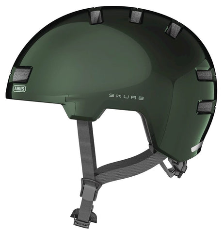 Abus hjelm skurb mosgrøn m 55-59cm