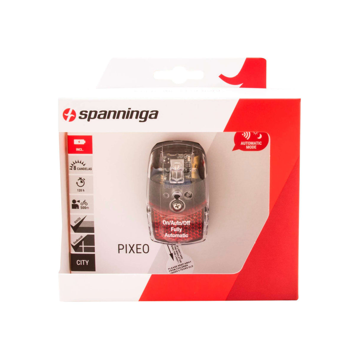 Spanninga Fender Baglys Pixeo XBA 2XAAA i kassen