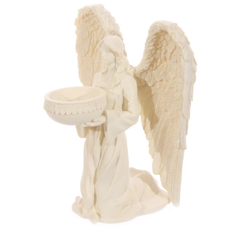 Angel fyrfadsstage - knælende 18cm