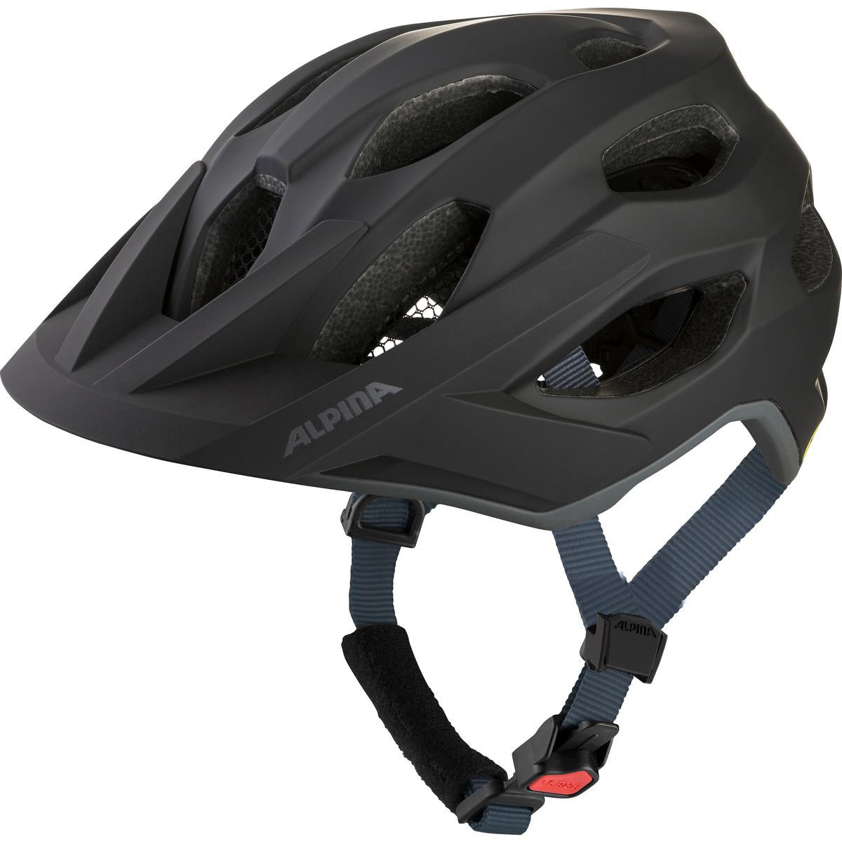 Olympisk sportstøj alpina sports mtb hjelm apax mips 52-57 mat sort