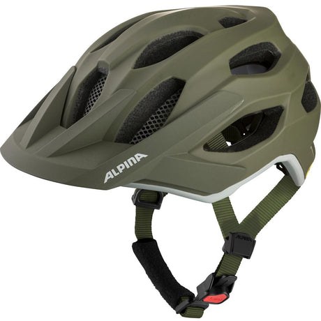 Olympisk sportstøj alpina sports mtb hjelm apax mips 52-57 mat grøn