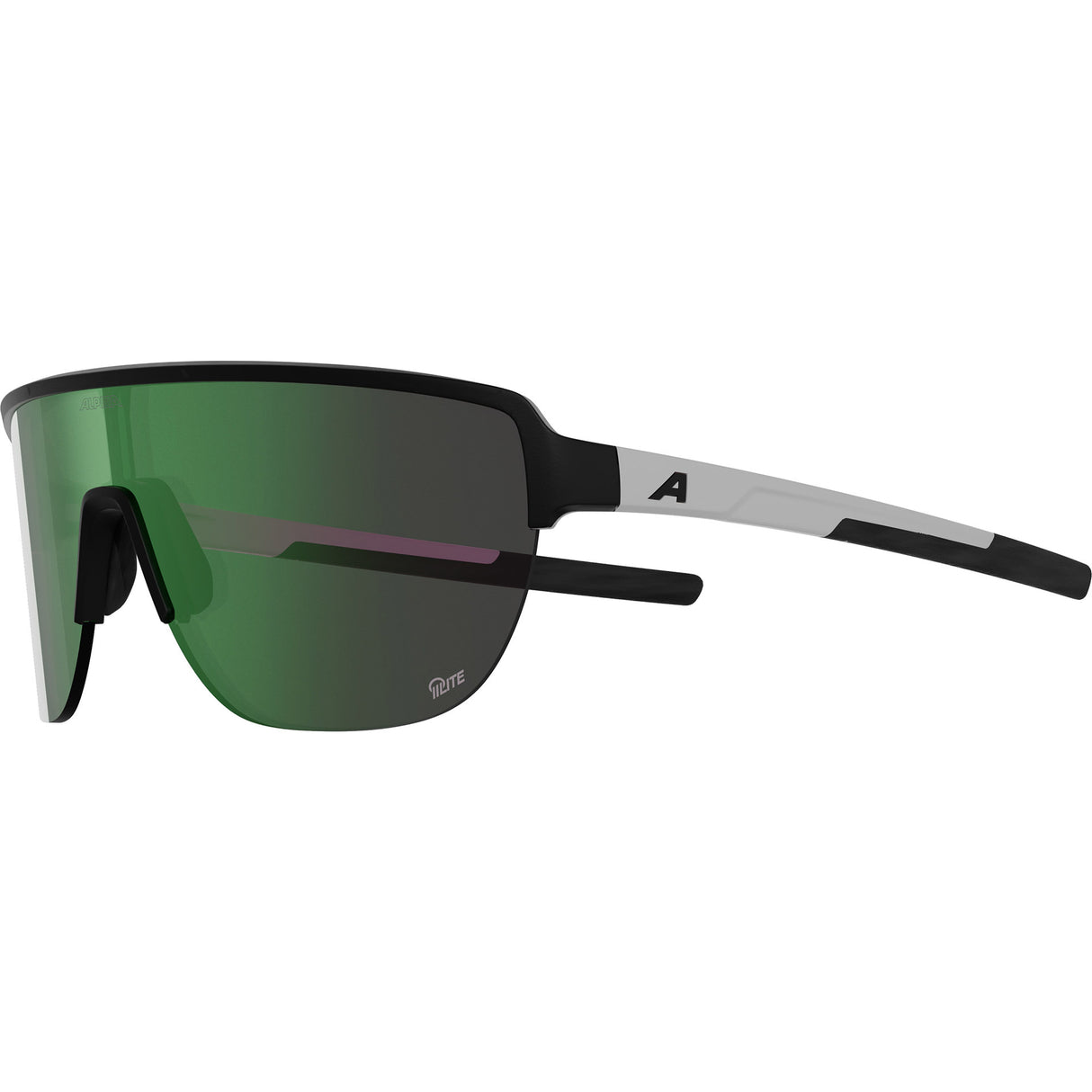 Olympisk sportstøj alpina sportsbrille ram 2.0 q-lite mat sort og hvid