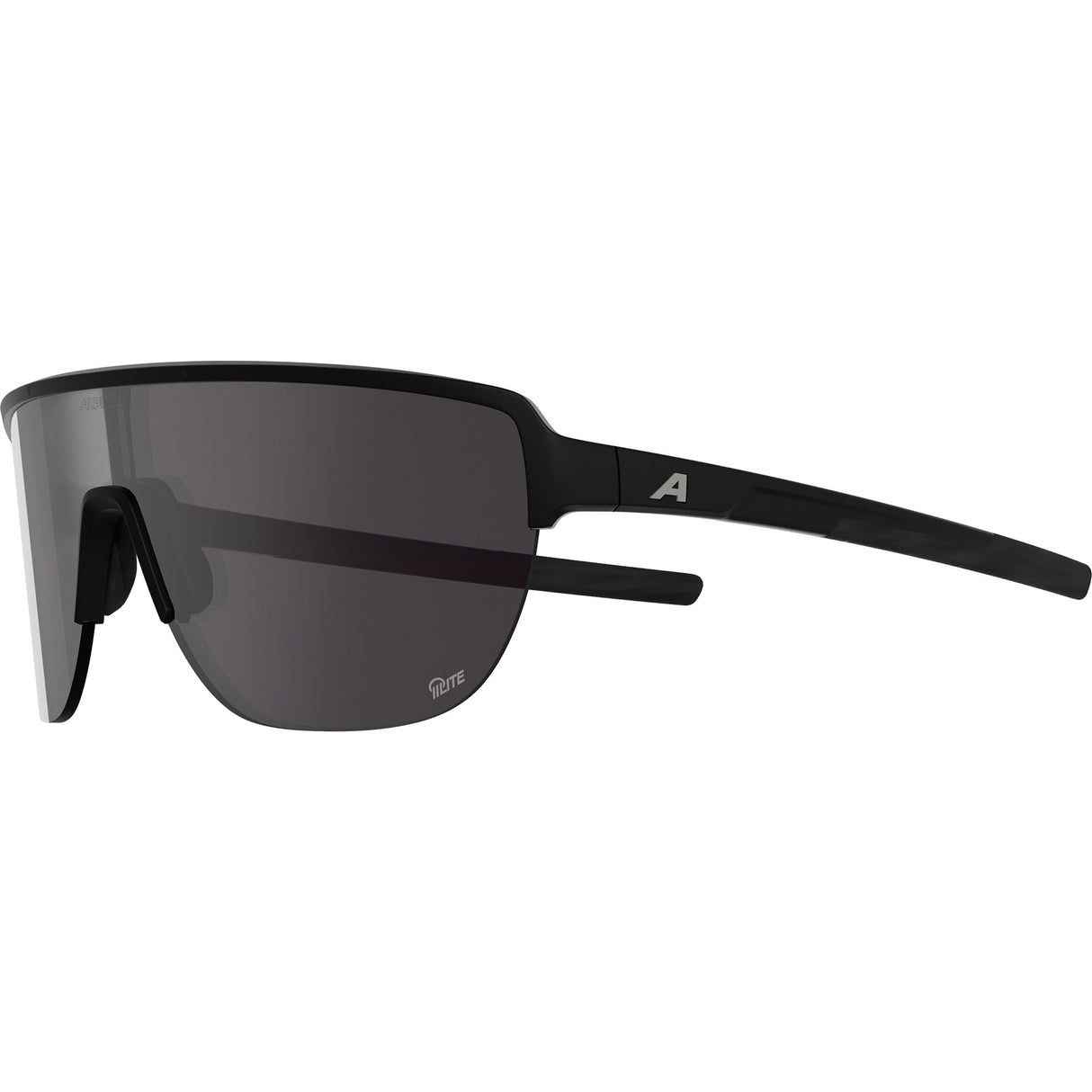 Olympisk sportstøj alpina sportsbrille ram 2.0 q-lite sølv. sp. mat sort