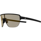 Olympisk sportstøj alpina sportsbrille ram 2.0 q-lite gul linse mat sort
