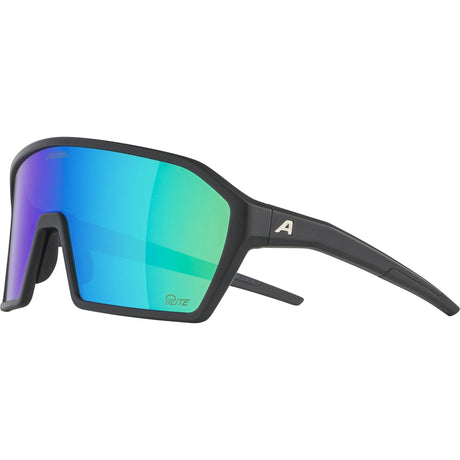 Olympisk sportstøj alpina sportssportsbriller ram q-lite jade spejlglas sort