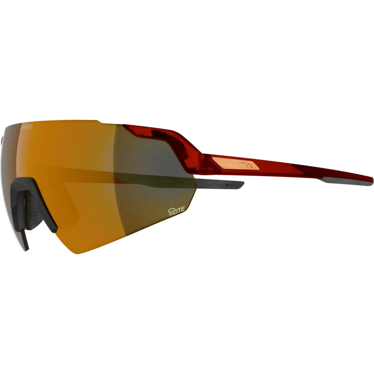 Olympisk sportstøj alpina sportssportsbriller turbo air q-lite mat rød