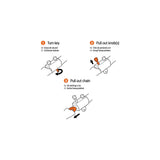 Chain Lock Hawk Black 100 cm