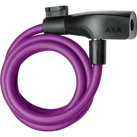 Axa kabellås resolute 120 8 lilla (kort)