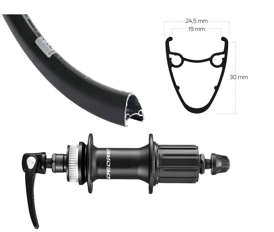 Roland baghjul 28 ryde dutch19 shimano m5100 zw spk