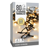 Julelys 80 LED ekstra varm hvid
