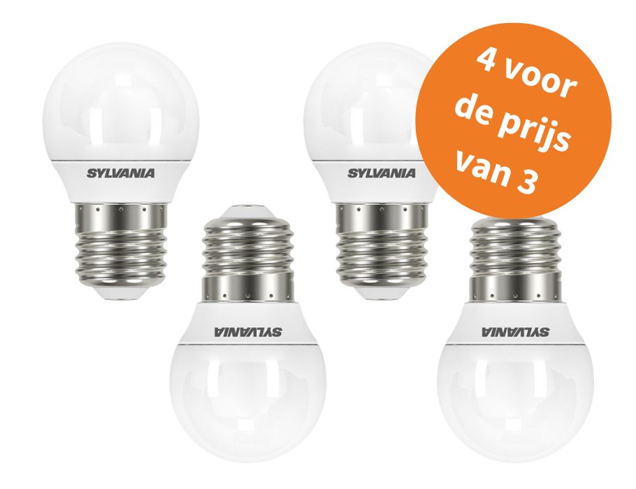 Sylvania LED LAMP BOGEL E27 250 LM MAT 4 stykker