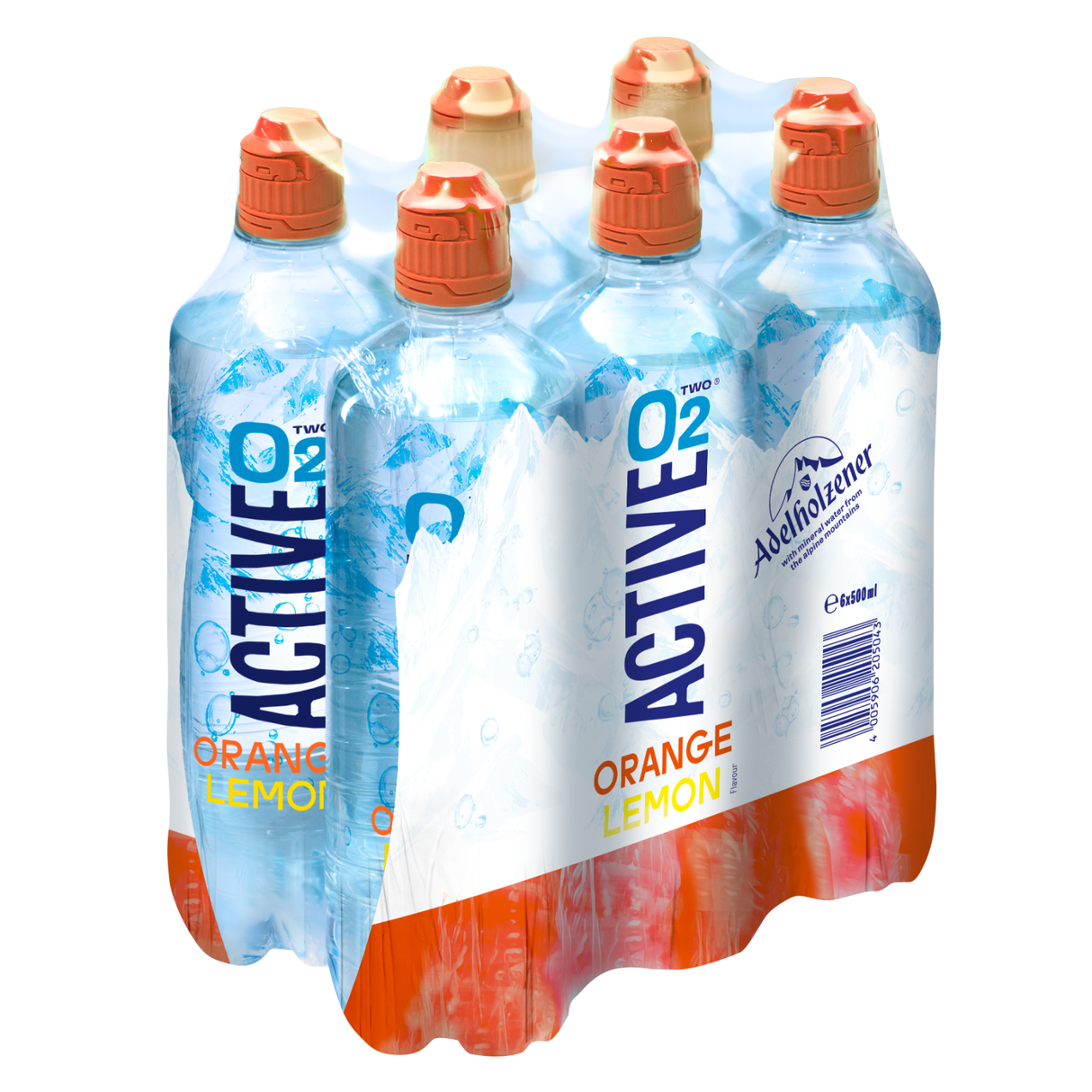 Aktiv o2 appelsin citron kæledyr 50 cl