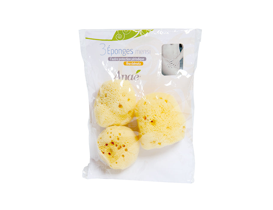 Anae menstruationssvampe 6-7cm - 3 stk.