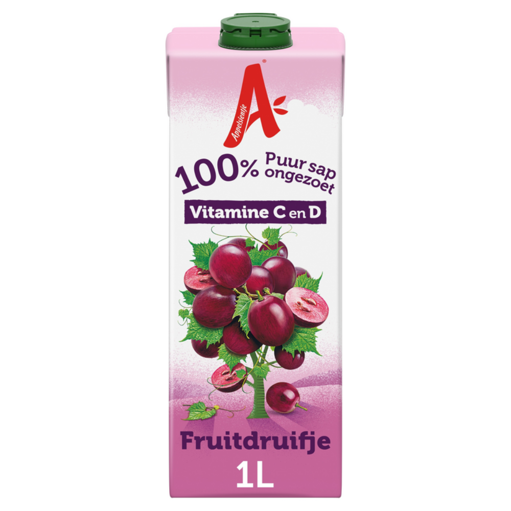Appelsientje fruitdruifje 100% sap pak (8x 1 liter)