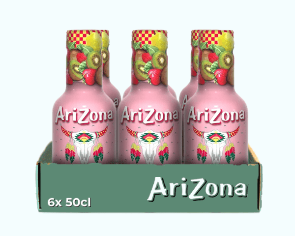 Arizona kiwi jordbær kasket (6x 50cl)