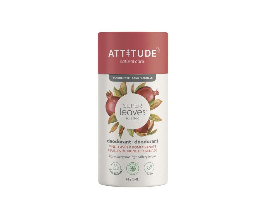 Attitude deodorant - vinblade og granatæble 85gr.