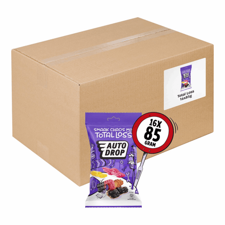 Autodrop snackpakke totalt tab (16x 85gr)