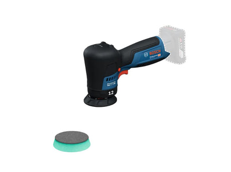 Bosch blå GPX12V-77 batteri polermaskine inkl. støttepude, polerpude | uden batterioplader - 06019l4003