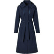 Basilikum trenchcoat mosse dame natblå xl