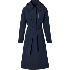 Basilikum trenchcoat mosse dame natblå xl