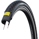 Schwalbe marathon mondial pro - foldning - addix - v-guard - 27,5x2,40 - sort + refleks