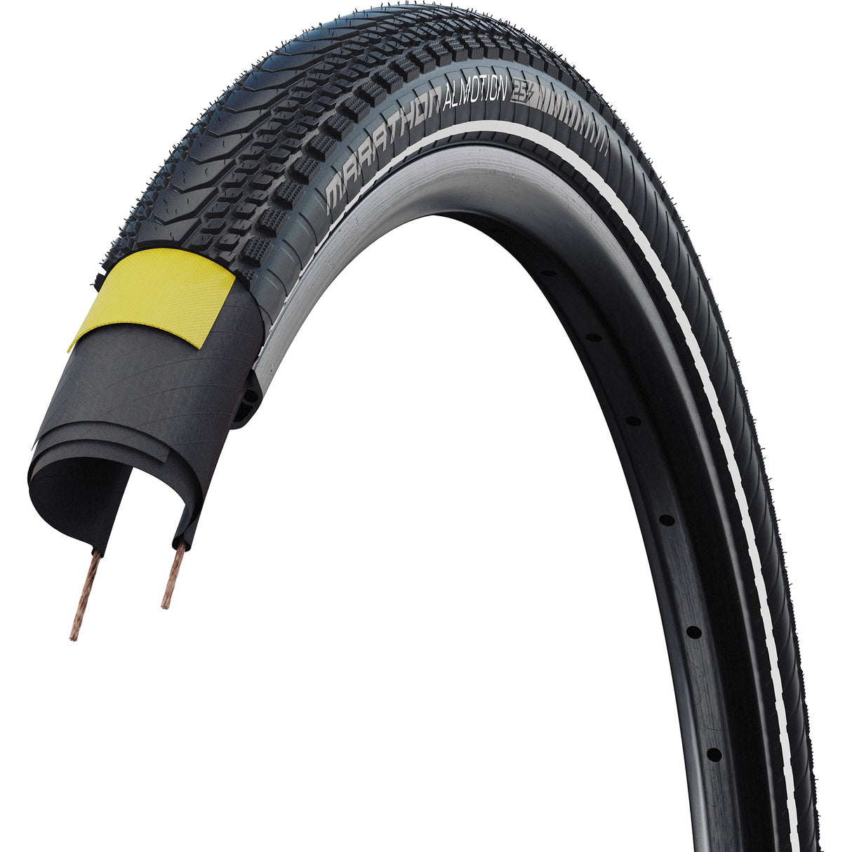 Schwalbe foldedæk marathon almotion pro 50-622 tlr +r sort