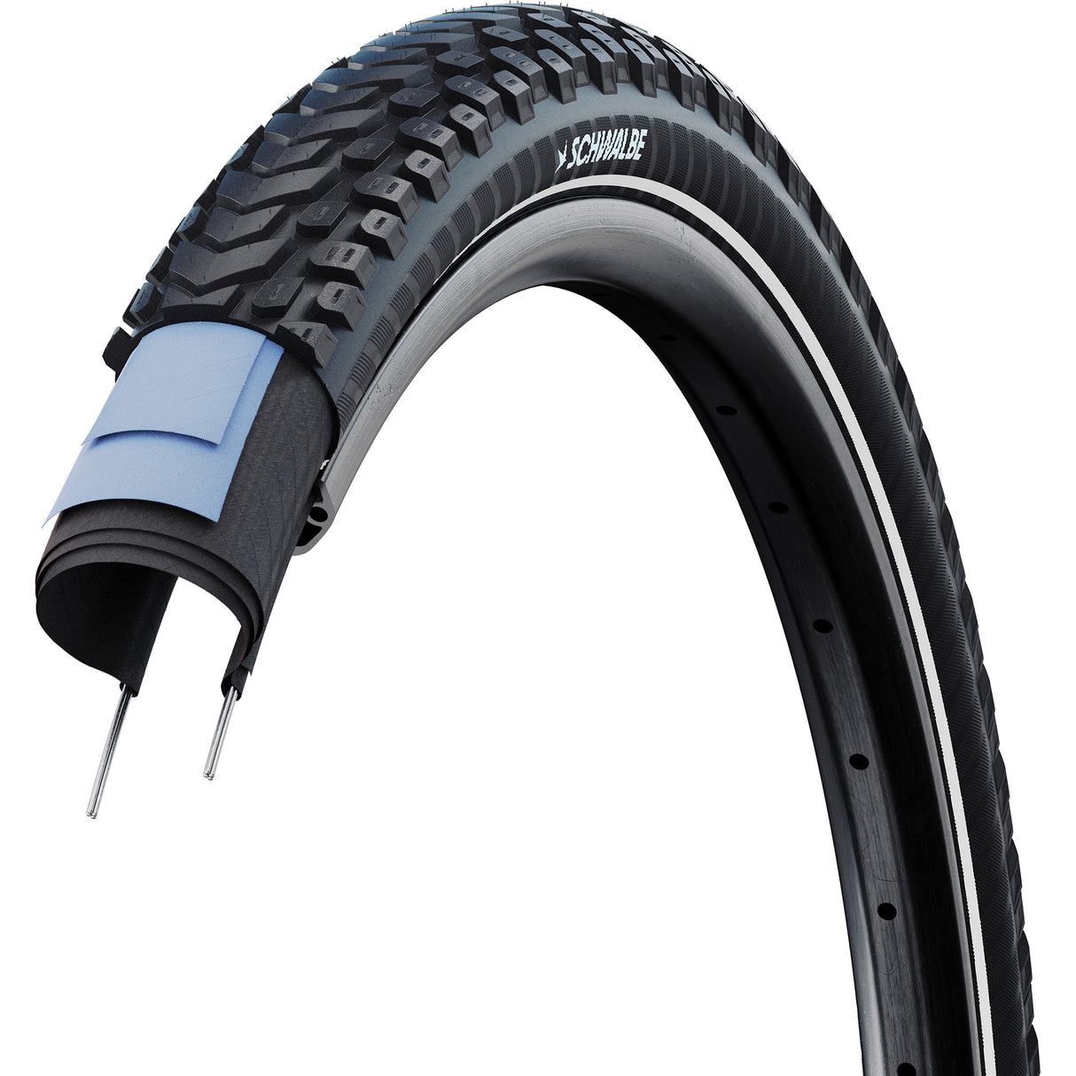 Schwalbe foldedæk marathon mondial pro 62-584 tlr +r sort