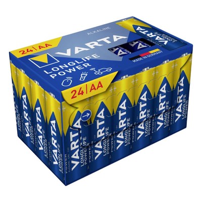 Batterier varta longlife power AA 24 stk