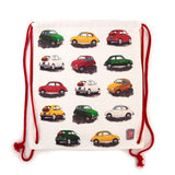 Fiat 500 repeat canvas rygsæk med snoretræk
