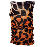 Leopard dyreprint snood-neck warmer
