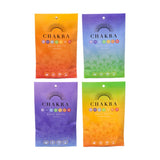 Sæt med 4 chakra-badepulverposer