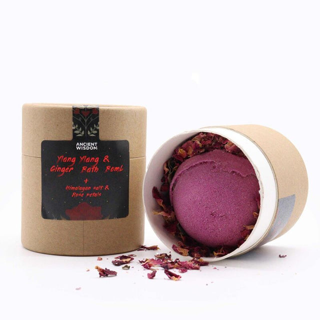 Ylang ylang ingefær himalaya salt botaniske badebomber gavesæt