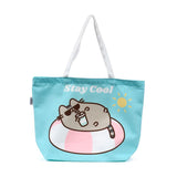 Union pusheen katten sommer strandtaske