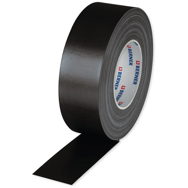 Cema Berner tekstiltape rulle 50m x 50mm sort